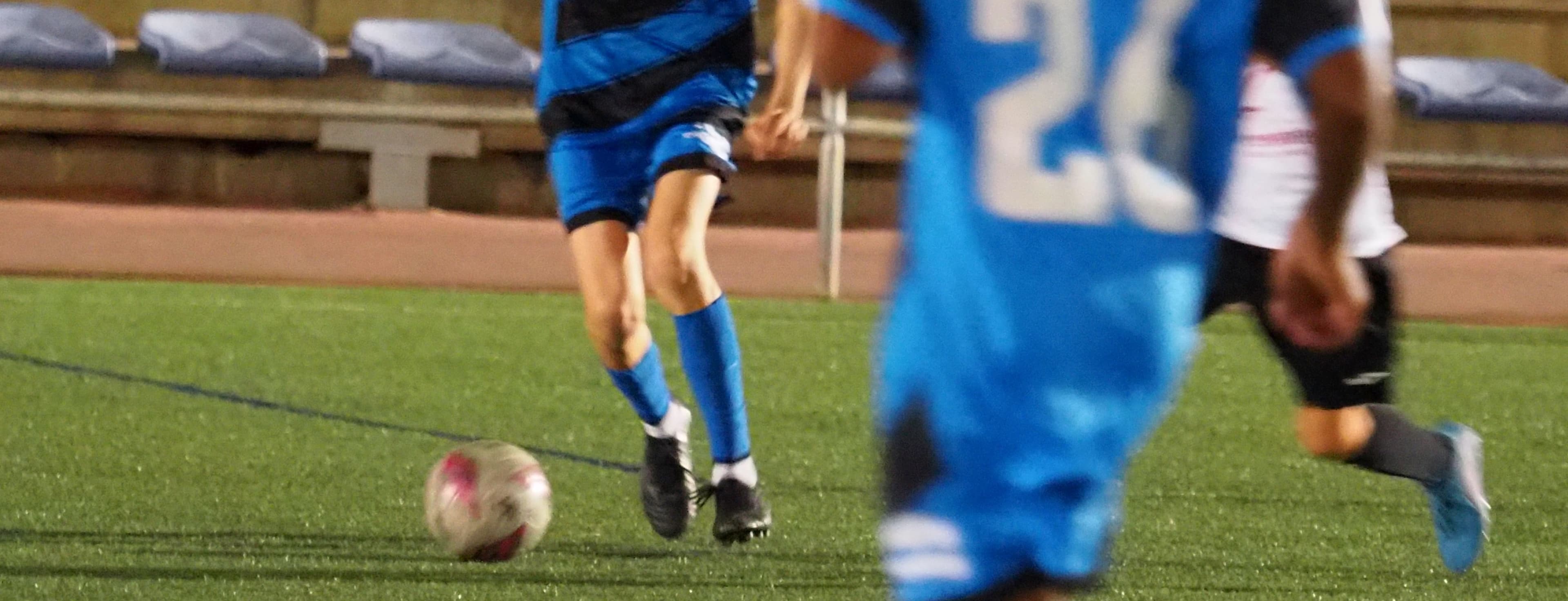 man playing soccer